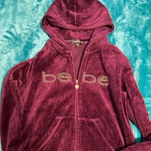 Bebe velvet hoodie